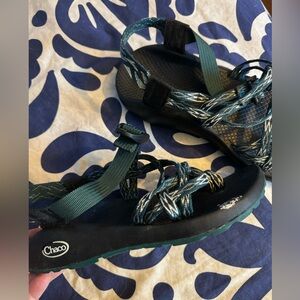 Women’s Chaco teal double strap sandal